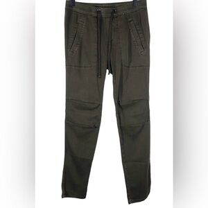 James Perse Green Soft Drape Utility Jogger Sweatpants Size 0 XS
